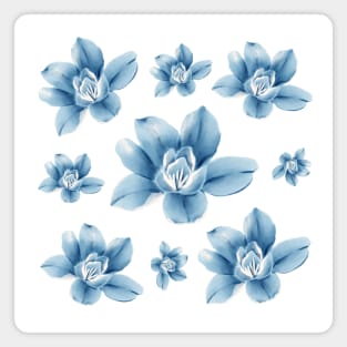 Blue Rose Decor Magnet